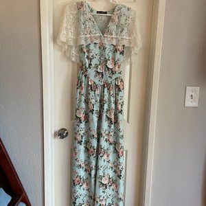 Floral & Lace Scarlet Darkness Dress